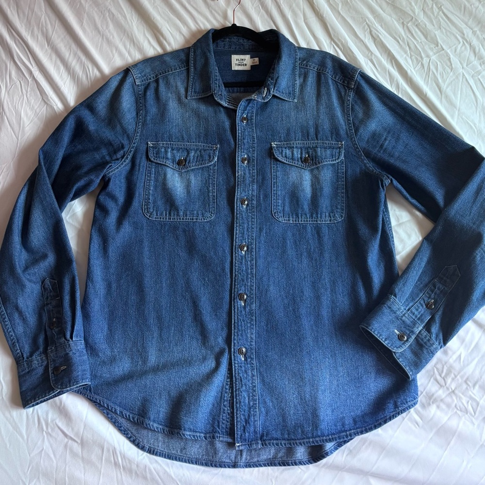 Flint and Tinder - Denim Expedition Workshirt - Medium - Excellent Condition
